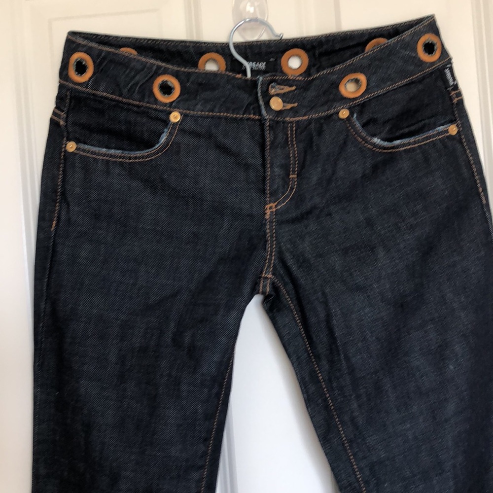 Authentic GIANNI VERSACE DARK DENIM PANTS, euro size 41, US 27